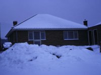 Bungalow Grandad Greywell Rear Snow
